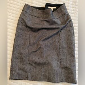 Banana Republic Black and White Tweed Skirt
